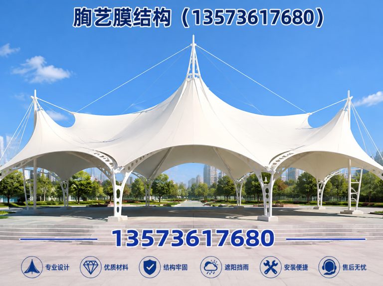 潍城区膜结构加油站展示图